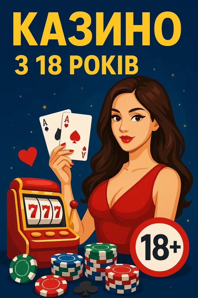 Казино з 18 років — банер